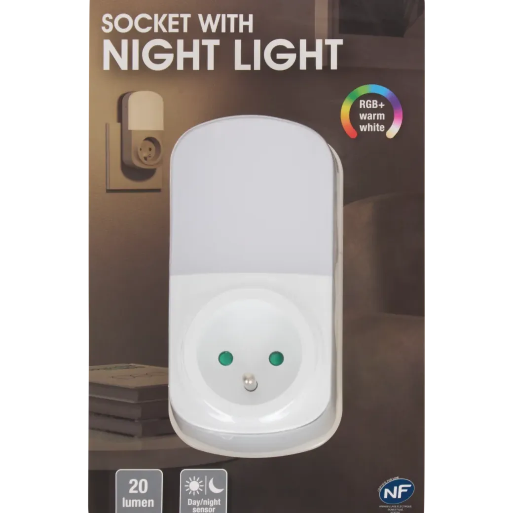 Adaptateur de prise avec veilleuse | Action FR