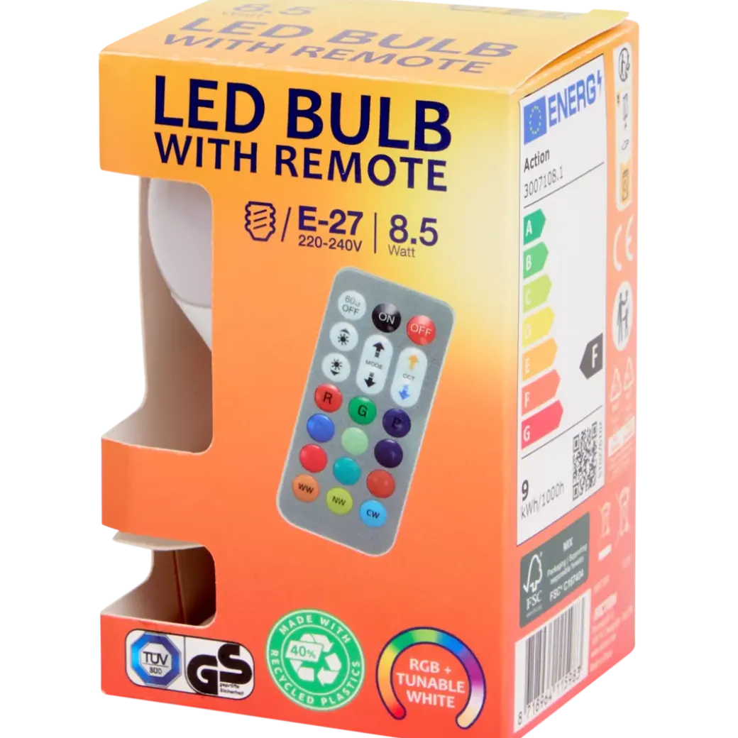Ampoule LED multicolore 8.5 watt 806 lm | Action FR