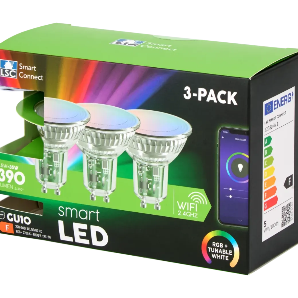 Ampoules connectées LSC Smart Connect 4.5 watt 390 lm | Action FR