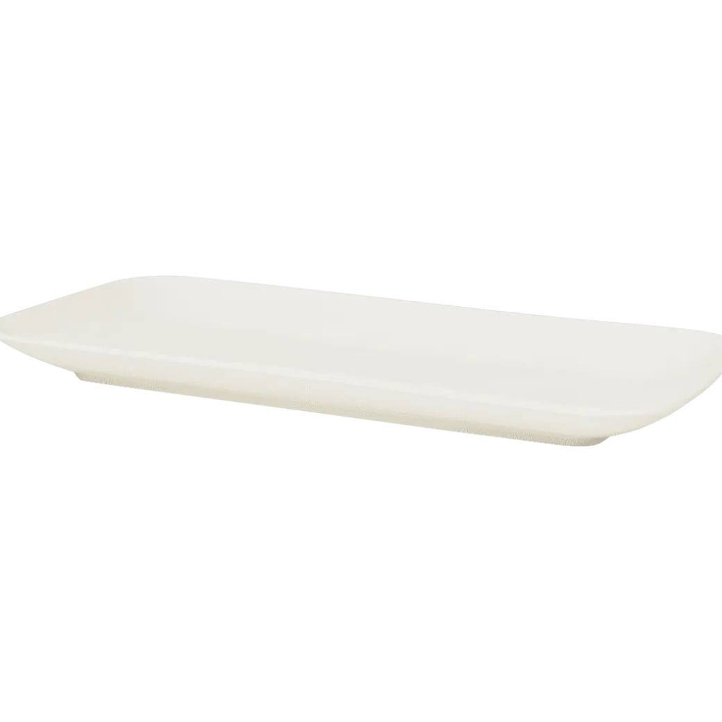 Assiette rectangulaire Blanc | Action FR