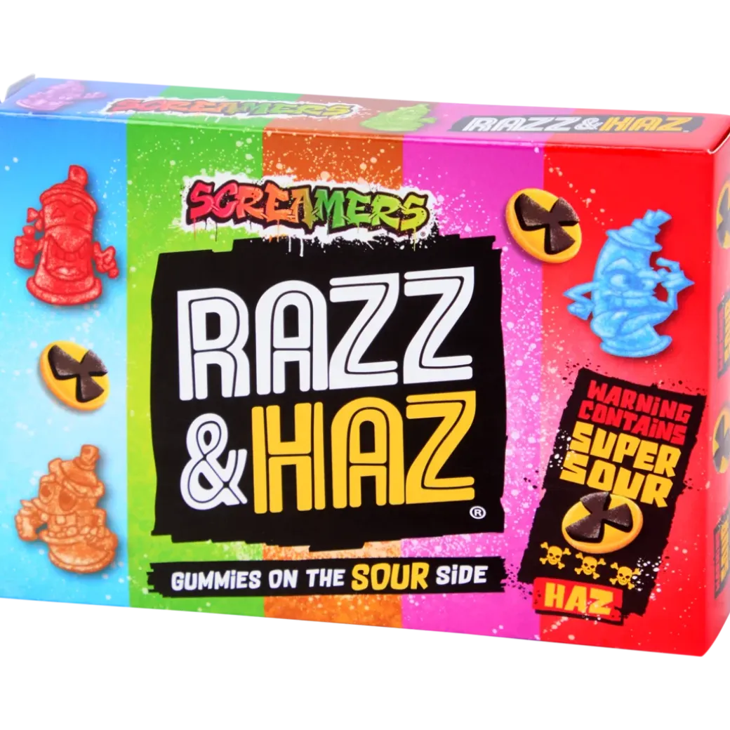 Bonbons acidulés Zed Candy Screamers Razz Hazz | Action FR