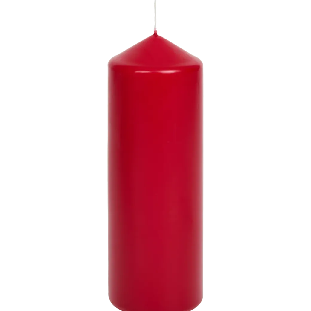 Bougie cylindrique Rouge Rouge | Action FR