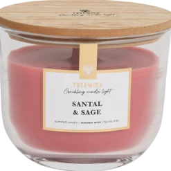 Bougie parfumée avec une mèche en bois Treewick | Action FR