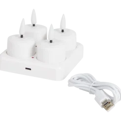 Bougies chauffe-plats LED Blanc Blanc | Action FR