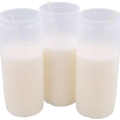 Bougies funéraires blanches Blanc | Action FR