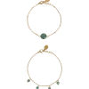 Bracelets dorés avec pierre précieuse | Action FR