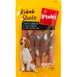 Bâtonnets à mâcher kebab pour chien Pinky | Action FR