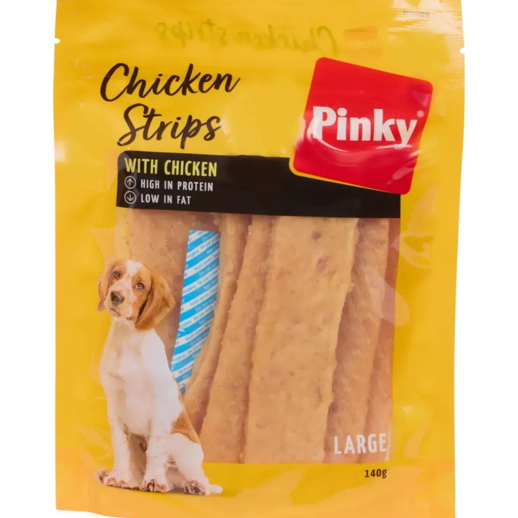 Bâtonnets à mâcher Pinky Chicken Strips | Action FR
