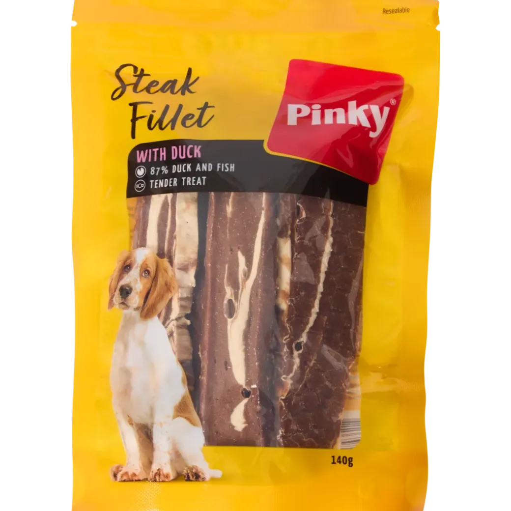 Bâtonnets à mâcher pour chien Pinky Steak Fillets | Action FR