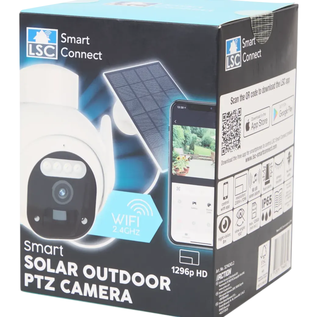 Caméra PTZ à énergie solaire LSC Smart Connect | Action FR