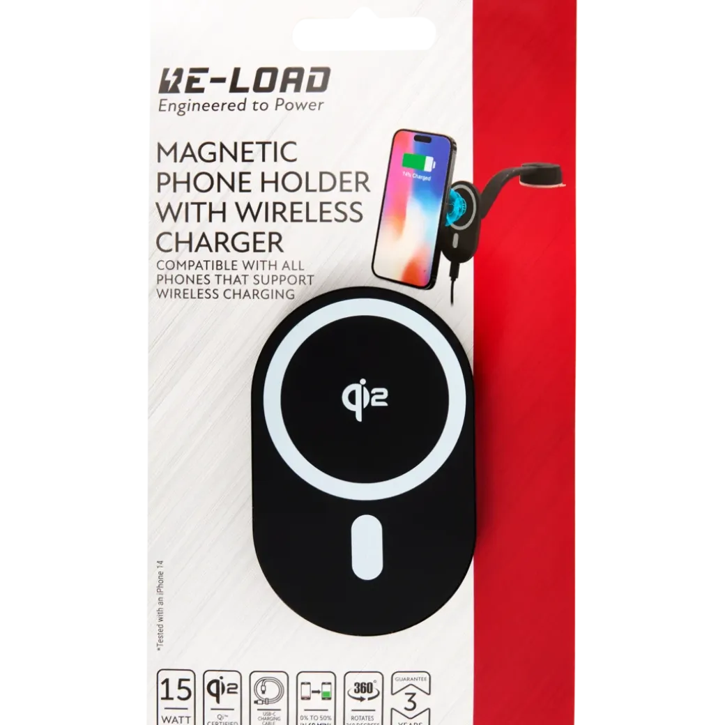 Chargeur de voiture sans fil magnétique Re-load | Action FR