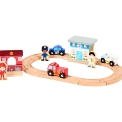 Circuit et petites voitures en bois Mini Matters Dès 10 mois | Action FR