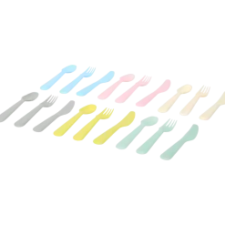 Couverts en plastique Multicolor 18 Pièces | Action FR