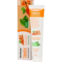 Dentifrice naturel OptiSmile Curcuma & Menthe | Action FR