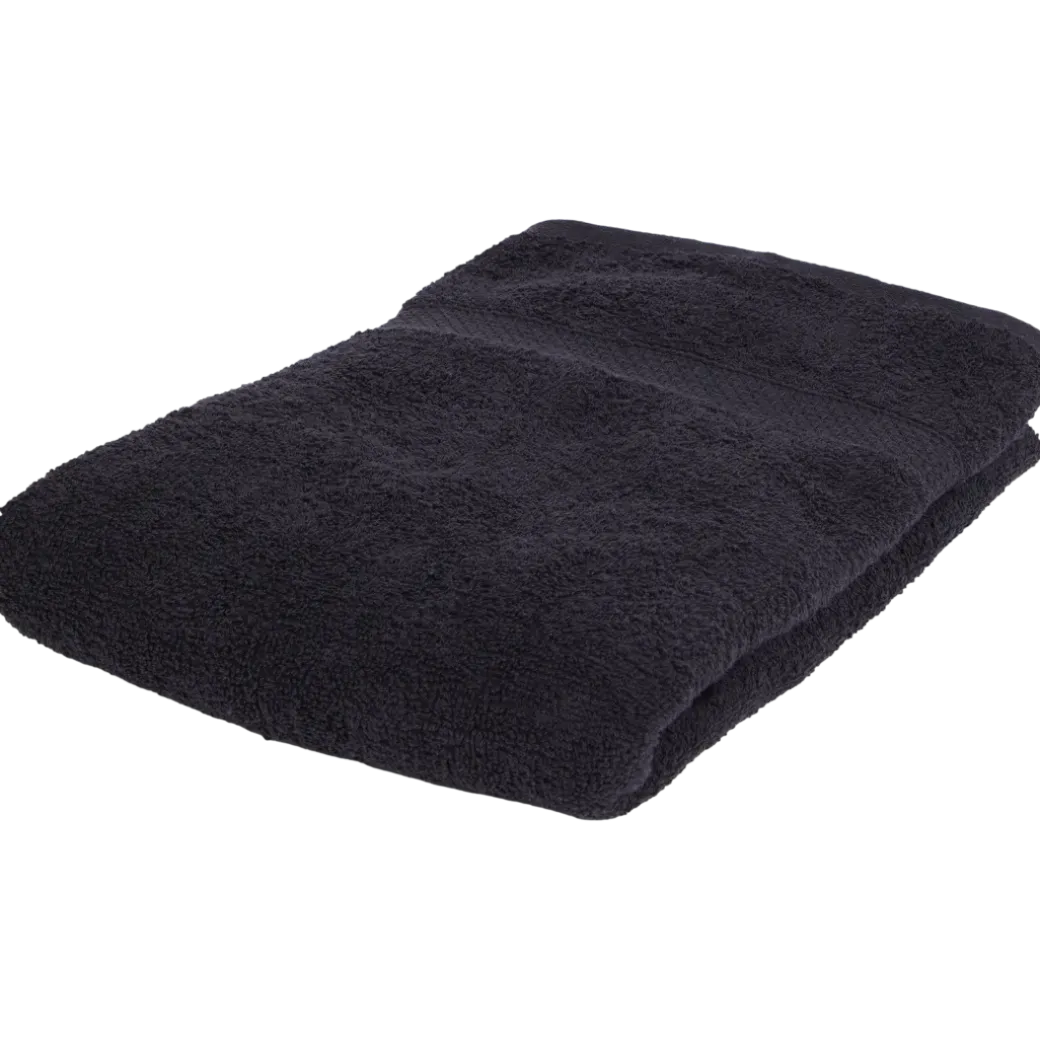 Drap de bain noir Capetown 70 x 140 cm Noir | Action FR