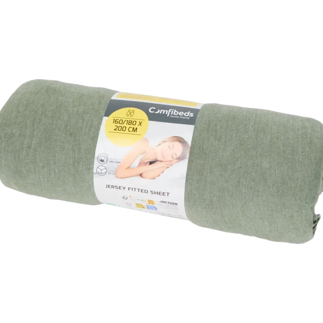 Drap-housse en jersey Comfibeds 180 x 200 cm | Action FR