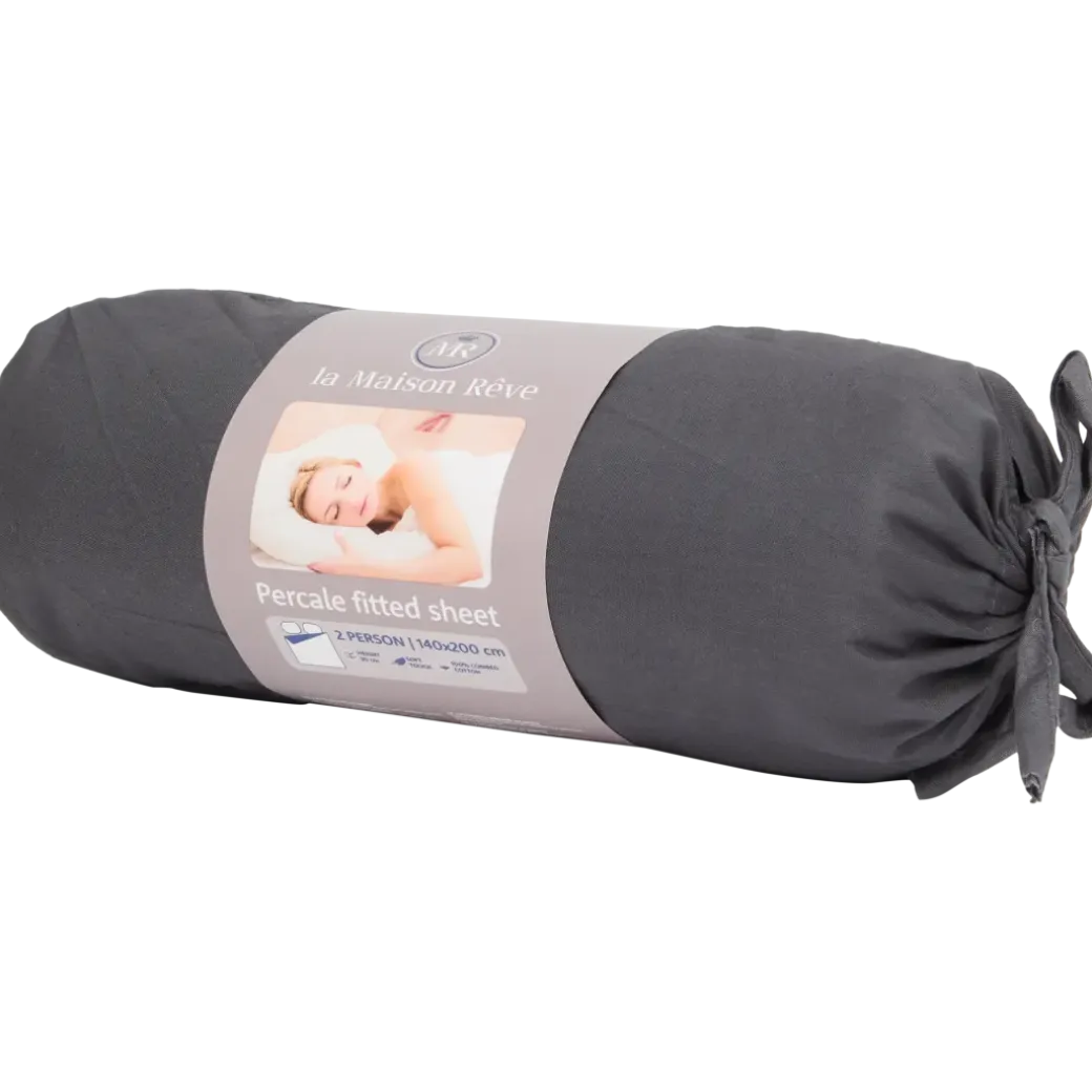 Drap-housse en percale de coton La Maison Rêve 140 x 200 cm | Action FR