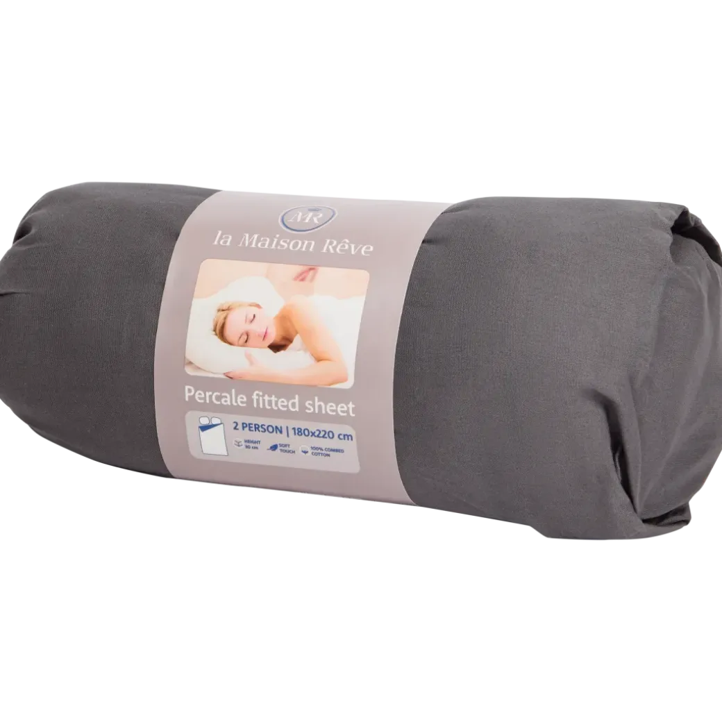 Drap-housse en percale de coton La Maison Rêve 180 x 220 cm | Action FR