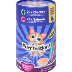 Friandises liquides pour chat Purrfections Poulet & Saumon | Action FR