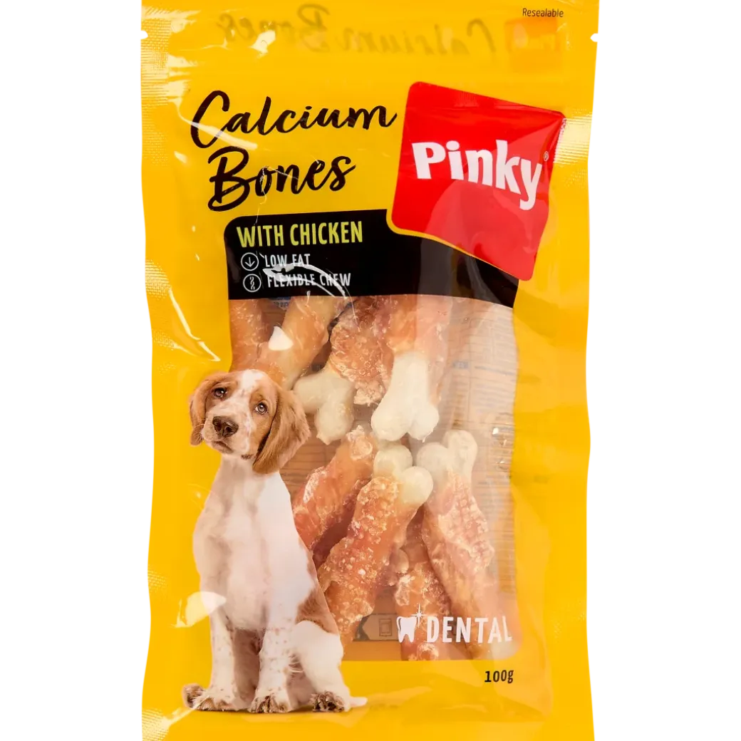 Friandises pour chien Pinky Calcium Bones | Action FR