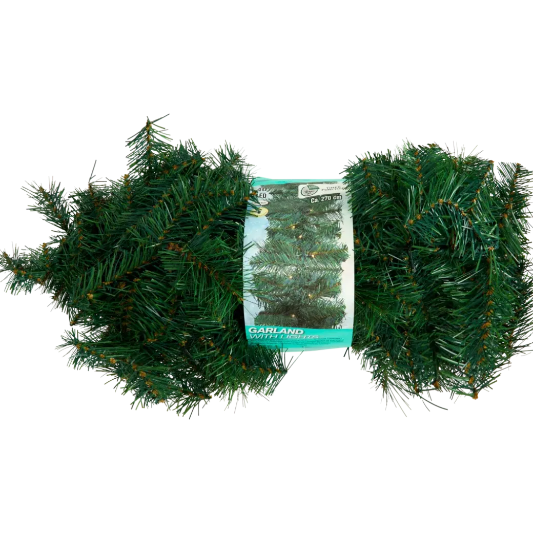 Guirlande de branches de pin avec LED | Action FR