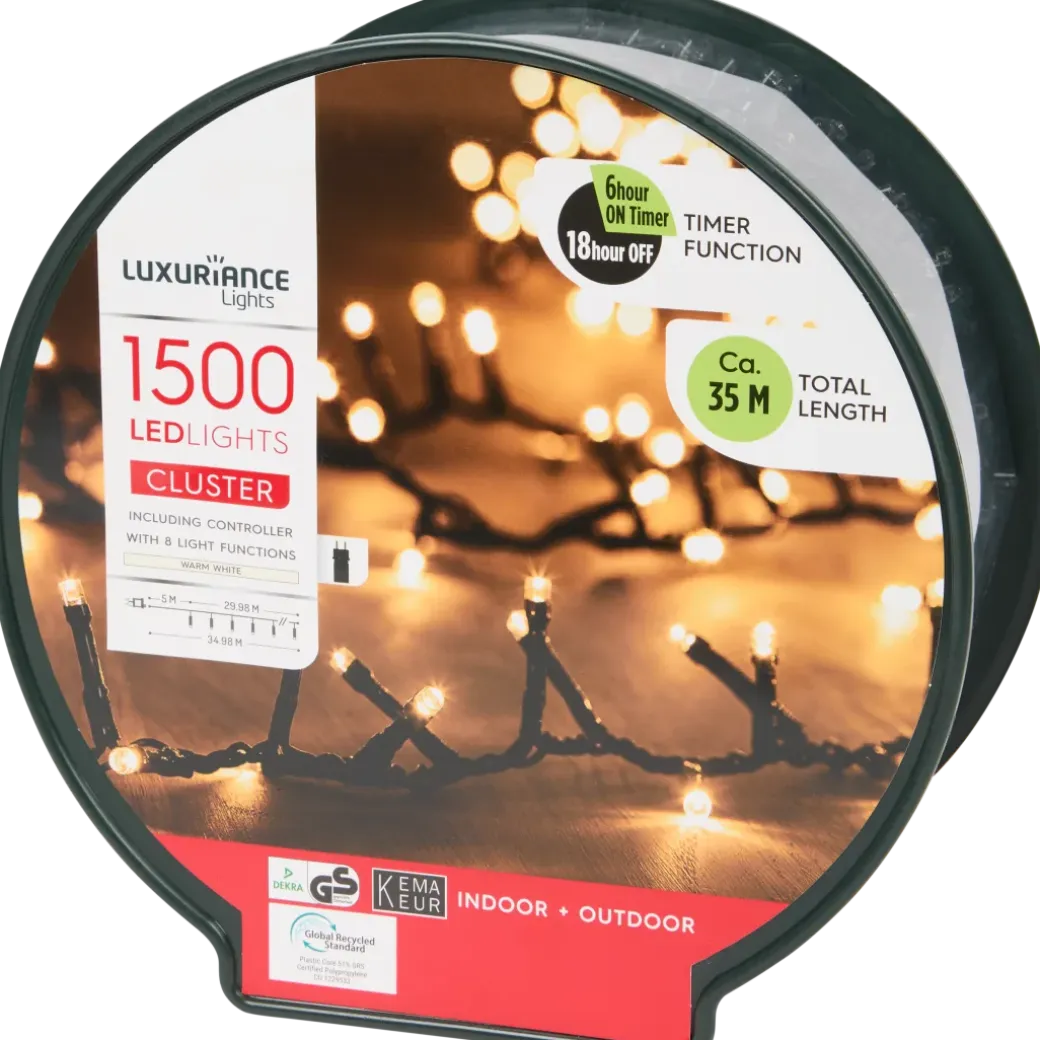 Guirlande lumineuse en grappe LED Luxuriance Lights | Action FR