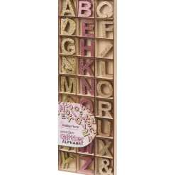 Lettres pailletées en bois Hobby Flora | Action FR