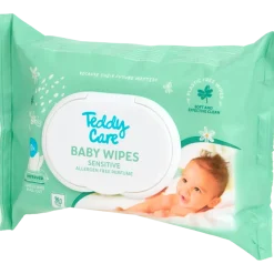 Lingettes pour bébé Teddy Care Sensitive 90 Pièces | Action FR