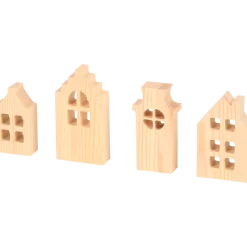 Maisons en bois à décorer Hobby Flora | Action FR