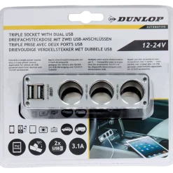 Multiprise allume-cigare Dunlop | Action FR