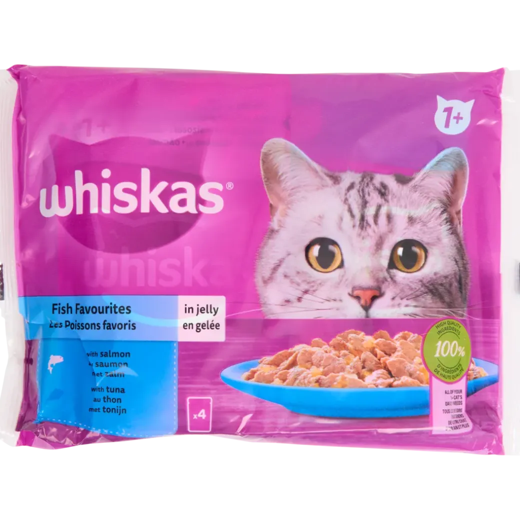 Nourriture humide pour chat Whiskas Saumon et thon | Action FR