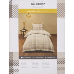 Parure de lit en flanelle 140 x 200 cm | Action FR