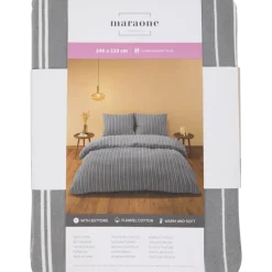 Parure de lit en flanelle 240 x 220 cm | Action FR