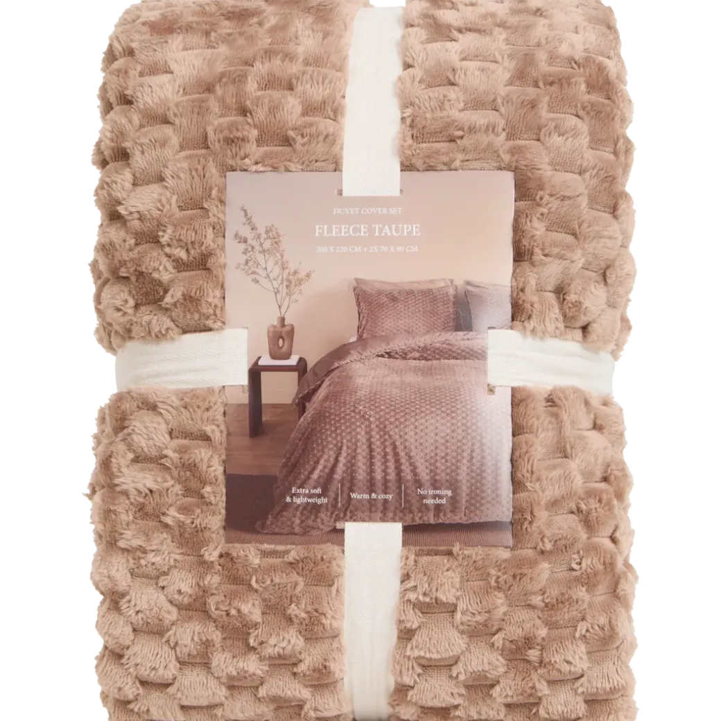 Parure de lit en polaire Coco 200 x 220 cm | Action FR