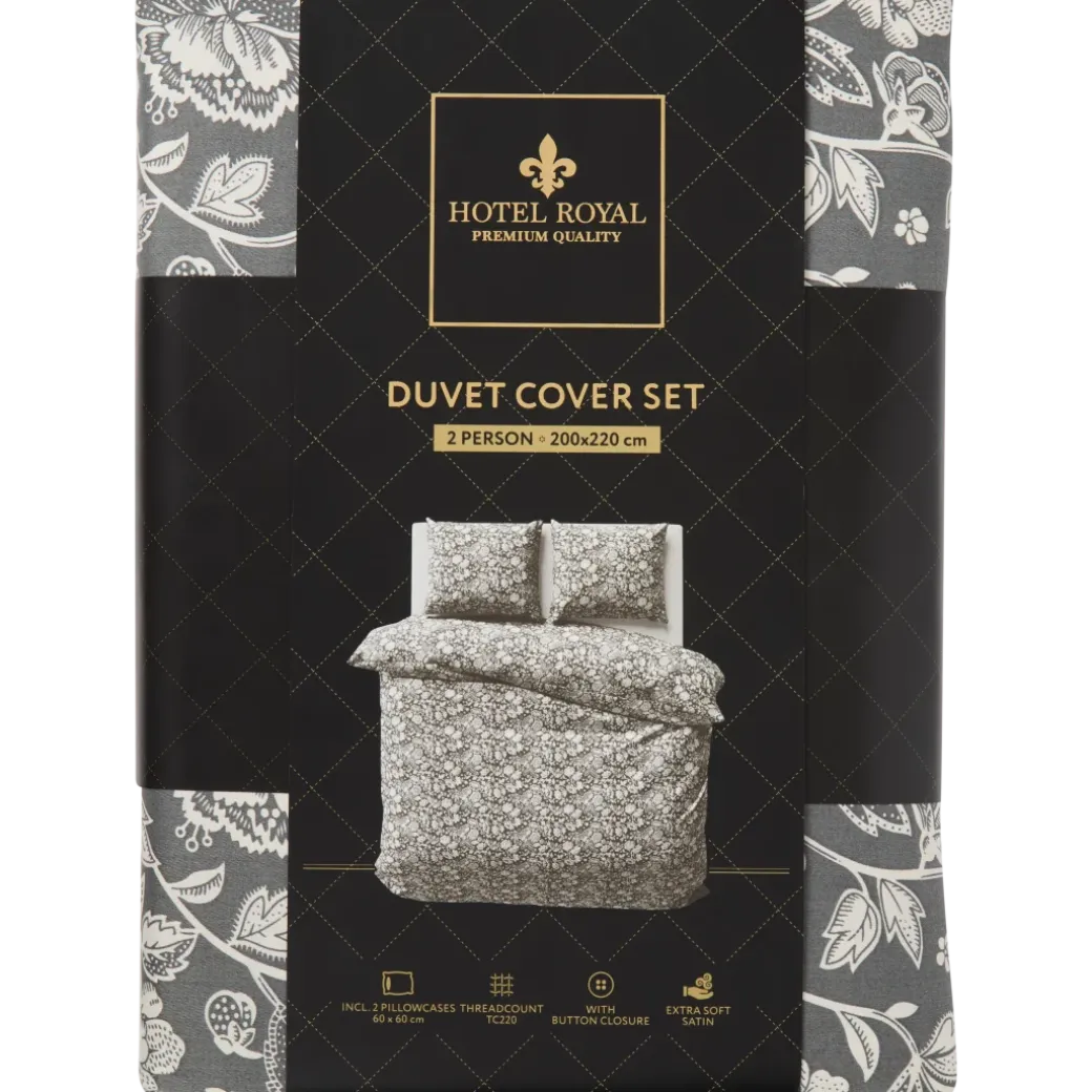 Parure de lit en satin Hotel Royal 200 x 220 cm | Action FR
