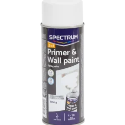 Peinture en aérosol 2-en-1 Spectrum Blanc Blanc 400 ml | Action FR