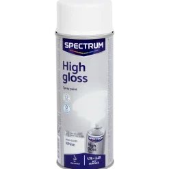Peinture en aérosol haute brillance Spectrum Blanc Blanc 400 ml | Action FR