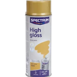 Peinture en aérosol haute brillance Spectrum Or Gold 400 ml | Action FR