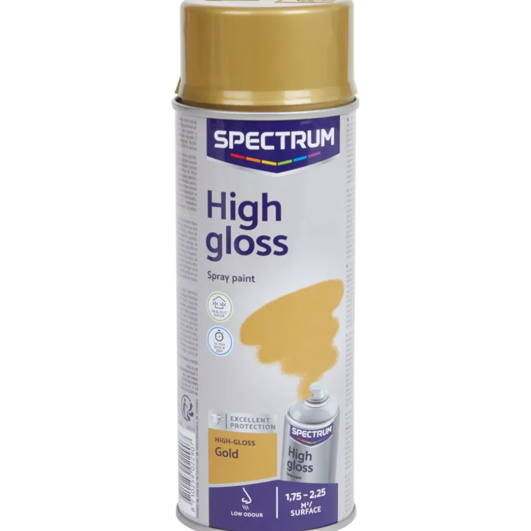 Peinture en aérosol haute brillance Spectrum Or Gold 400 ml | Action FR