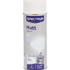 Peinture en aérosol Spectrum Blanc mat Blanc 400 ml | Action FR