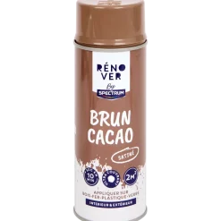 Peinture en aérosol Spectrum Rénover Brun Cacao Satiné Brun | Action FR