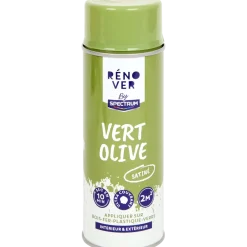 Peinture en aérosol Spectrum Rénover Vert Olive Satiné Vert | Action FR