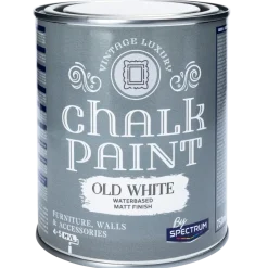 Peinture à la craie Spectrum Blanc antique Blanc 750 ml | Action FR