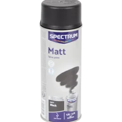 Peinture mate en aérosol Spectrum Noir Noir 400 ml | Action FR