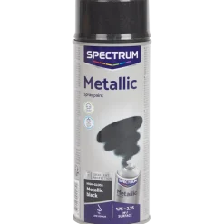 Peinture métallisée en aérosol Spectrum Noir Noir 400 ml | Action FR