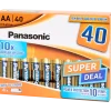 Piles alcalines Panasonic AA 40 Pièces | Action FR