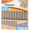 Piles alcalines Panasonic AA 30 Pièces | Action FR