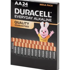 Piles Duracell Everyday Alkaline AA 24 Pièces | Action FR