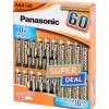 Piles Panasonic AAA 60 Pièces | Action FR