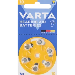 Piles pour appareils auditifs Varta 10 6 Pièces | Action FR